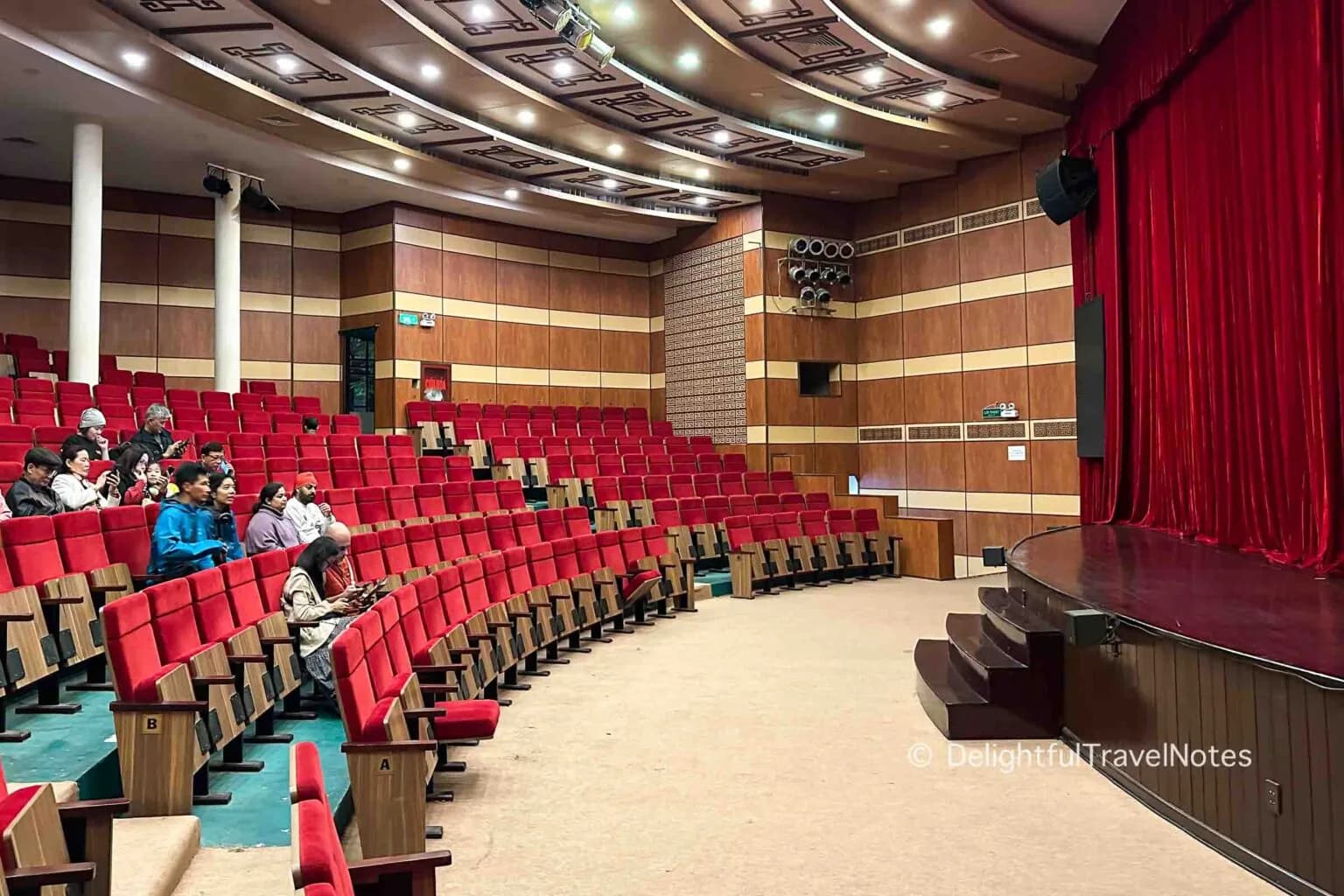 The auditorium of the Nguyễn Hiển Dĩnh Tuồng Theater, Da Nang