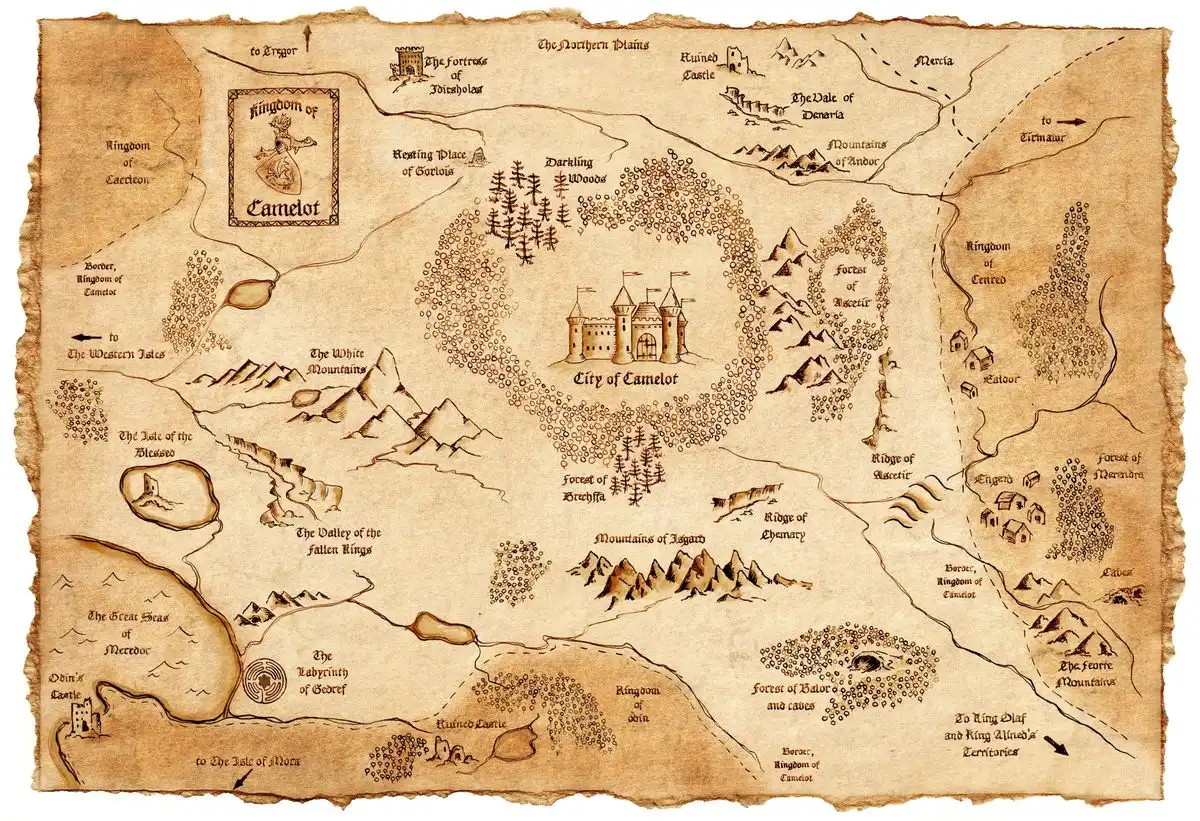 Camelot production location map